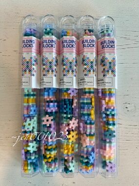 5 Sets Target Hashtag Building Blocks Pastel Colors